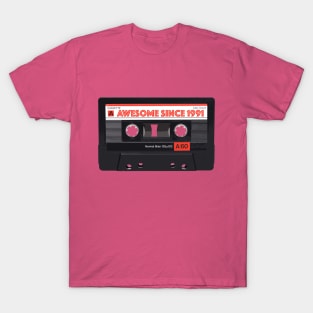 Classic Cassette Tape Mixtape - Awesome Since 1991 Birthday Gift T-Shirt